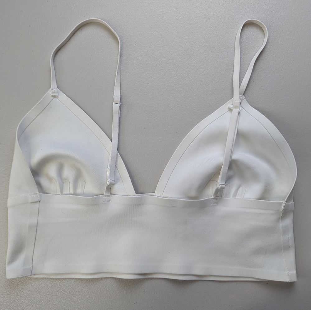 Intimately Free People Sage Bralette Longline Convertible Large White Minimal - Picture 2 of 8